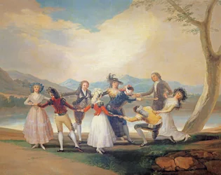 Blindekuh, 1788-9 (Wandteppichentwurf)